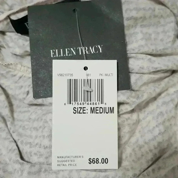 Ellen Tracy Pink/multi colred Dress perfect for summer lounging/running errands - Picture 5 of 5